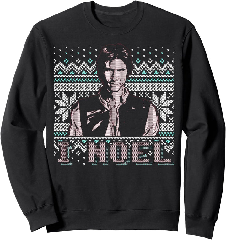 Star Wars Han Solo I Noel Holiday Pun Text Sweatshirt
