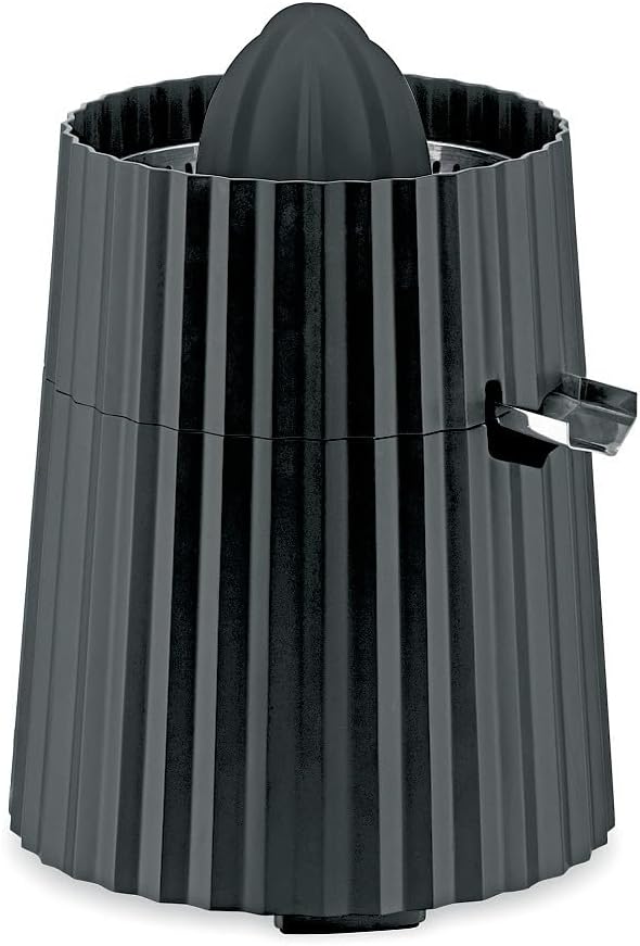 Alessi MDL07 B/UK Elektrischer Zitrusquezer, Kunststoff, Schwarz, Schwarz