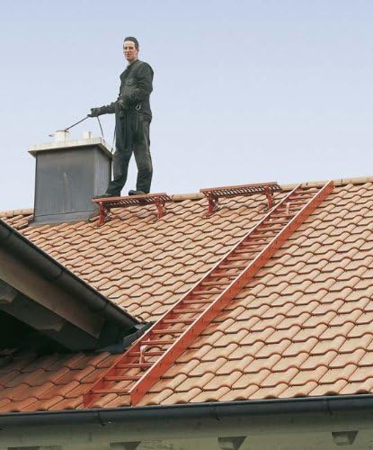 Dachleiter 2,0m Rot beschichtet