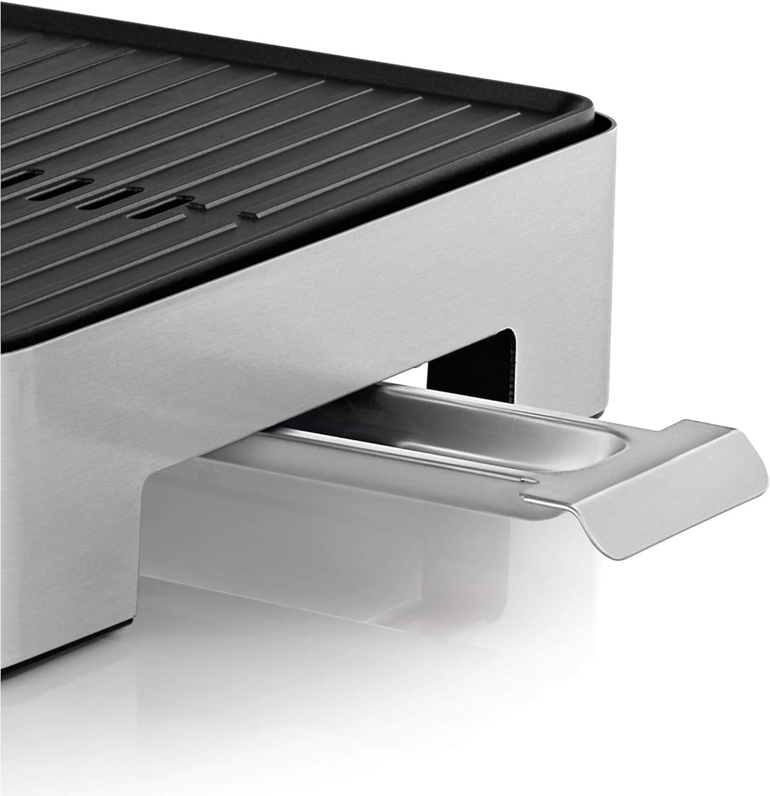 WMF Lono Tischgrill Quadro, Elektrogrill mit kompakter Grillfläche, spülmaschinenfest, 1250 W