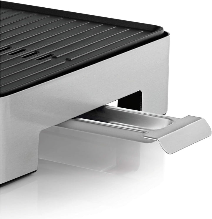 WMF Lono Tischgrill Quadro, Elektrogrill mit kompakter Grillfläche, spülmaschinenfest, 1250 W