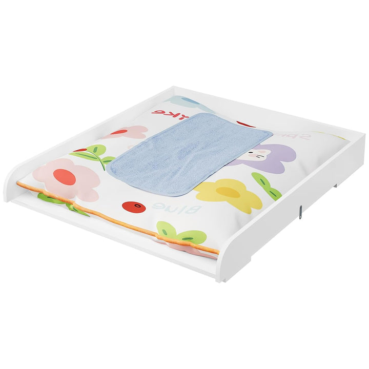 WOLTU Wickelaufsatz für Wickelkommode, Wickeltischaufsatz 70 x 10 x 80 cm, passend für Tiefe 47,5–50