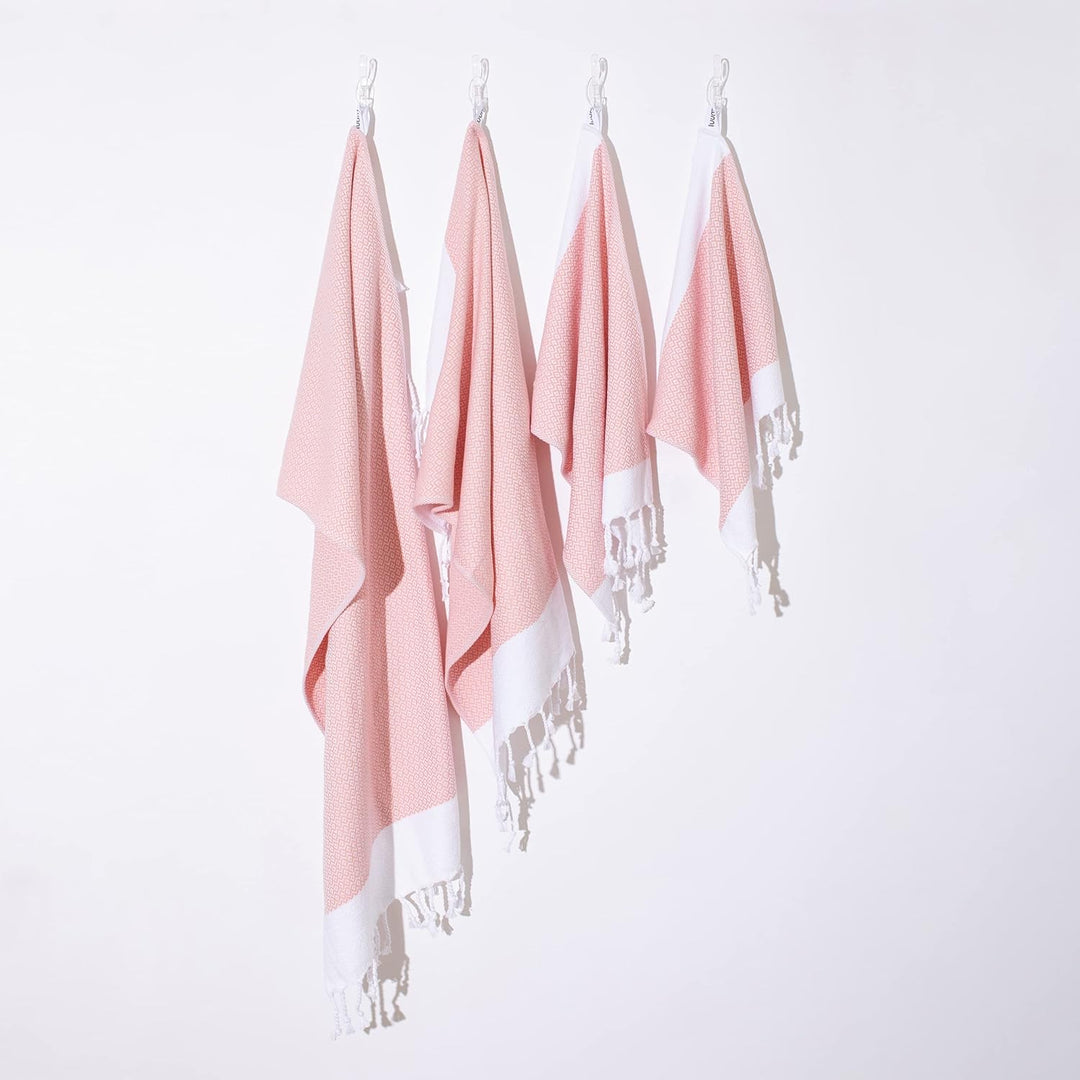 Luum® 6er Set Hamam Gästehandtücher, Deko Handtücher, Seiftuch, Waschlappen, Stoffservietten, Putzla