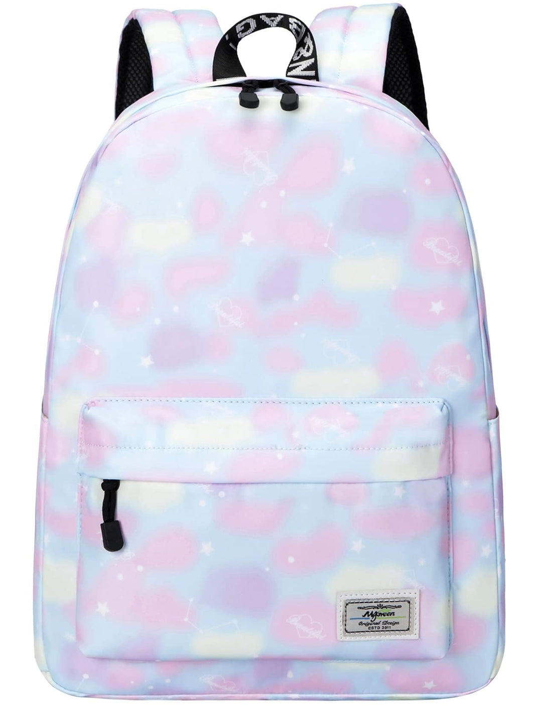 Lohol Leichter Schulrucksack für Mädchen, Kinder-Schulranzen-Rucksack mit Galaxie Aufdruck (Rosa), R
