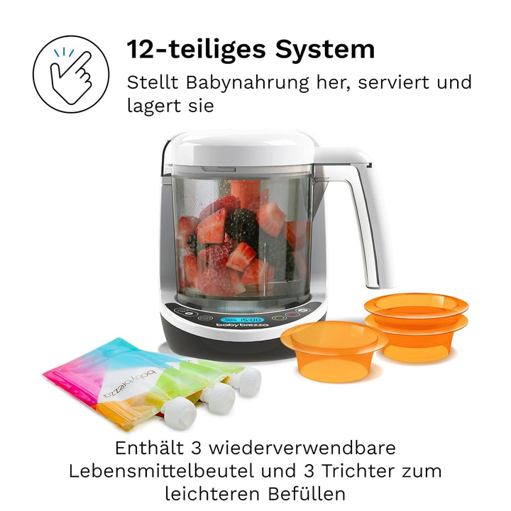 Baby Brezza - Food Maker Deluxe - Baby-Multifunktionsroboter - Dampferhitzen und Mischen von Lebensm