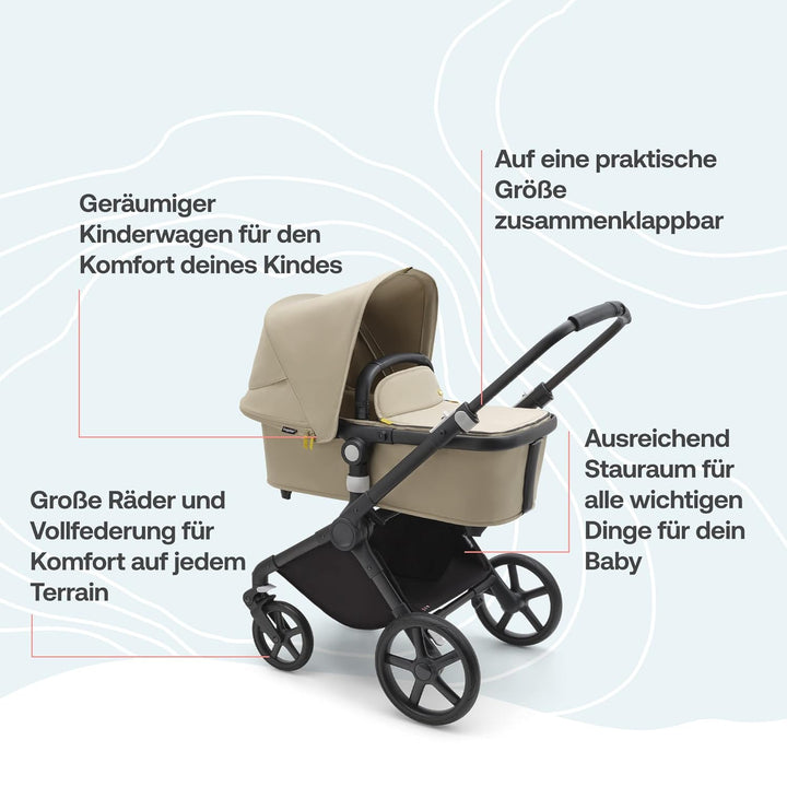 Bugaboo Fox Cub Kinderwagen für jedes Gelände, leichter und stabiler Kinderwagen, strapazierfähiges