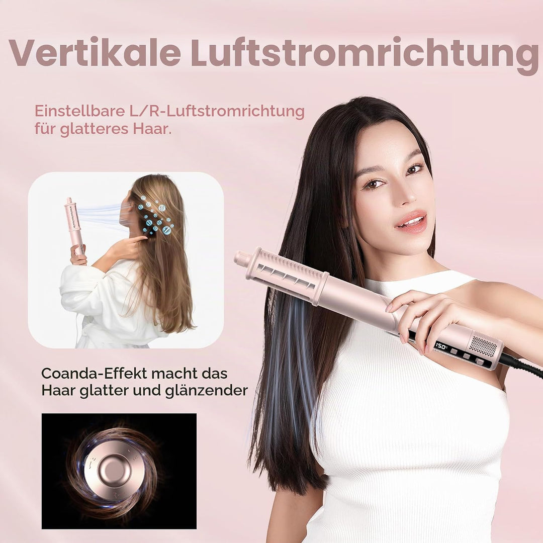 Pro Hairstyler 8 in 1 Set - 1400w Ionen Haartrockner Mit Diffusor | 110000 U/Min Airstyler Haarstyle