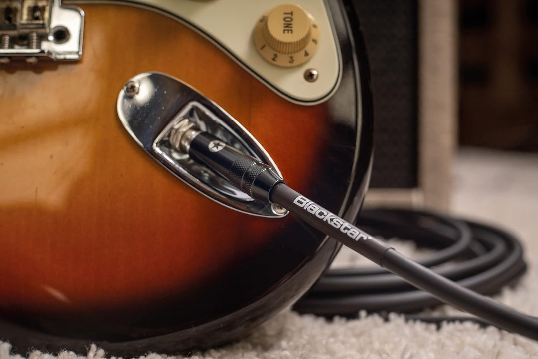 BLACKSTAR Pro Series Instrumentenkabel, gerade, ¼ Zoll Klinke auf gerade ¼ Zoll Klinke für Bass/E-Gi