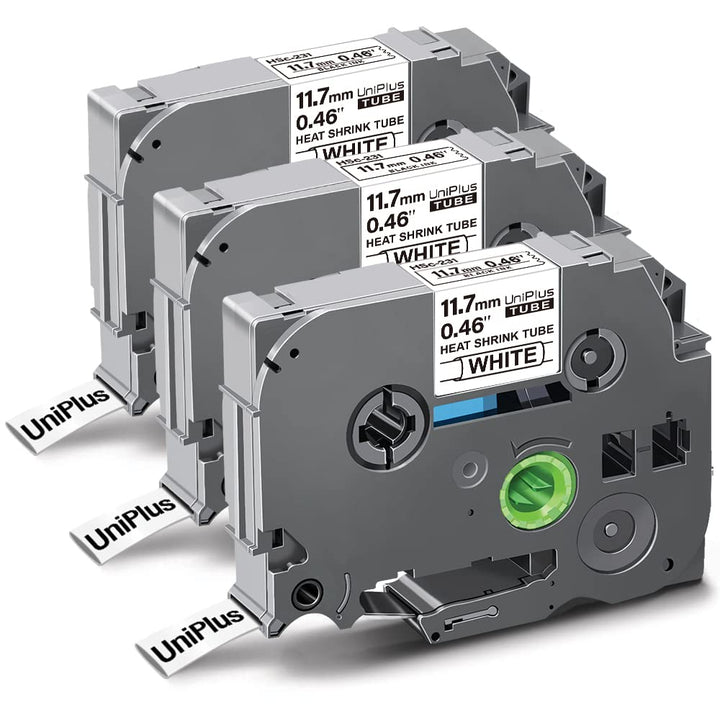 UniPlus 3x Kompatibel Schrumpfschlauch Ersatz für Brother Hse-231 Hse231 Etikettenband für Brother P