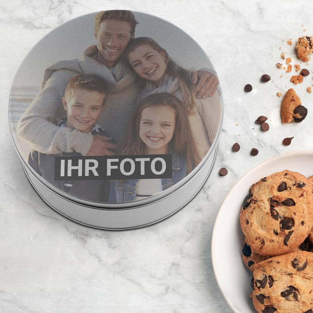 printplanet® - XL Keksdose personalisiert - Keks-Dose mit eigenem Wunschtext personalisieren - Plätz