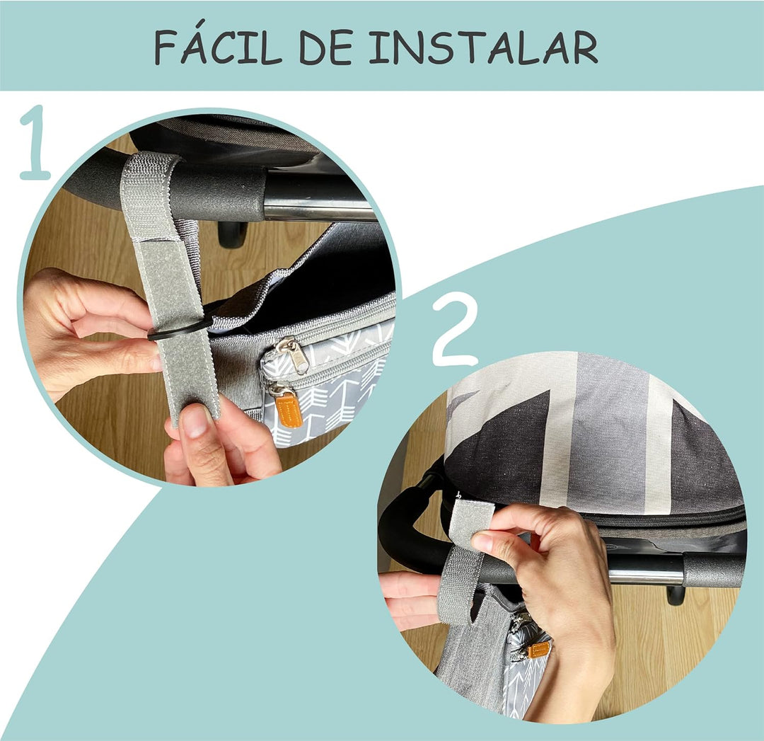 Baby-Kinderwagen-Organizer, wasserdicht, mit abnehmbarer kleiner Tasche. Universal-Design, Muttersch