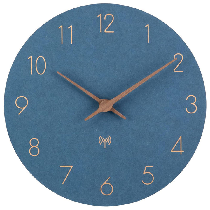 Funkuhr Wanduhr MDF Holz Wanduhr Ohne TickgeräUsche Lautlos 30cm Quarz Batterie Gross Einfach zu Les