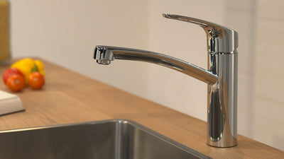 hansgrohe Focus M41 - Küchenarmatur, 1 Stahlart, Wasserhahn Küche mit Auslaufhöhe 160 mm, Mischbatte