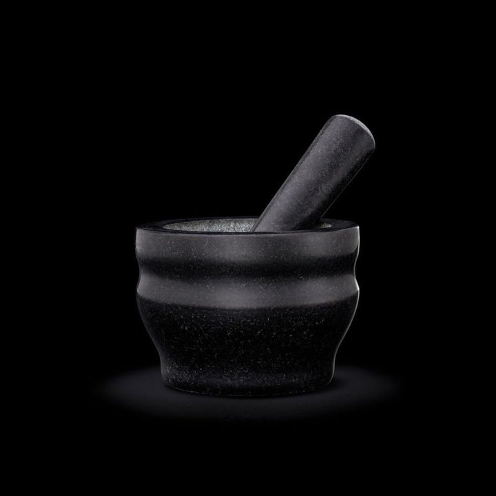 Cole & Mason H100279 Worcester Mörser mit Stössel, Schwarz, 14cm, Fur Gewürze und Kräuter, Granit 14