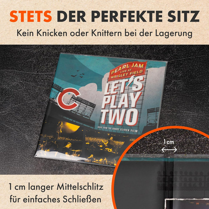 25x 12” GATEFOLD Vinyl LP Schallplatten Hüllen | Crystal Superklares Polypropylen Klappcover Hüllen