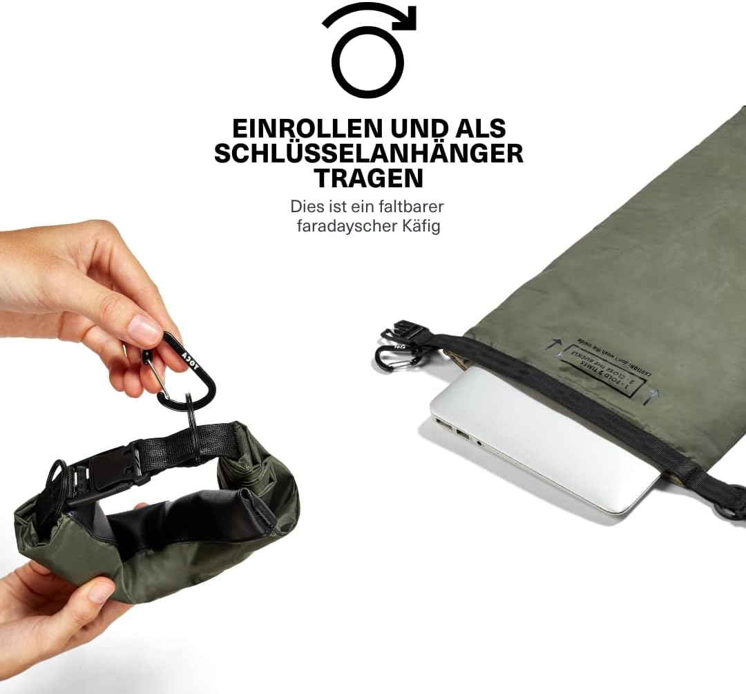 TOCA No Signal Sleeve - RFID-Blocker & Anti-Tracking Faraday-Tasche, Datenschutz Handy-Hülle, Laptop
