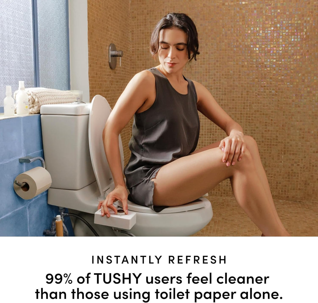 TUSHY Classic 3.0 Bidet-Toilettensitz-Aufsatz, nicht elektrischer, selbstreinigender Wassersprüher m