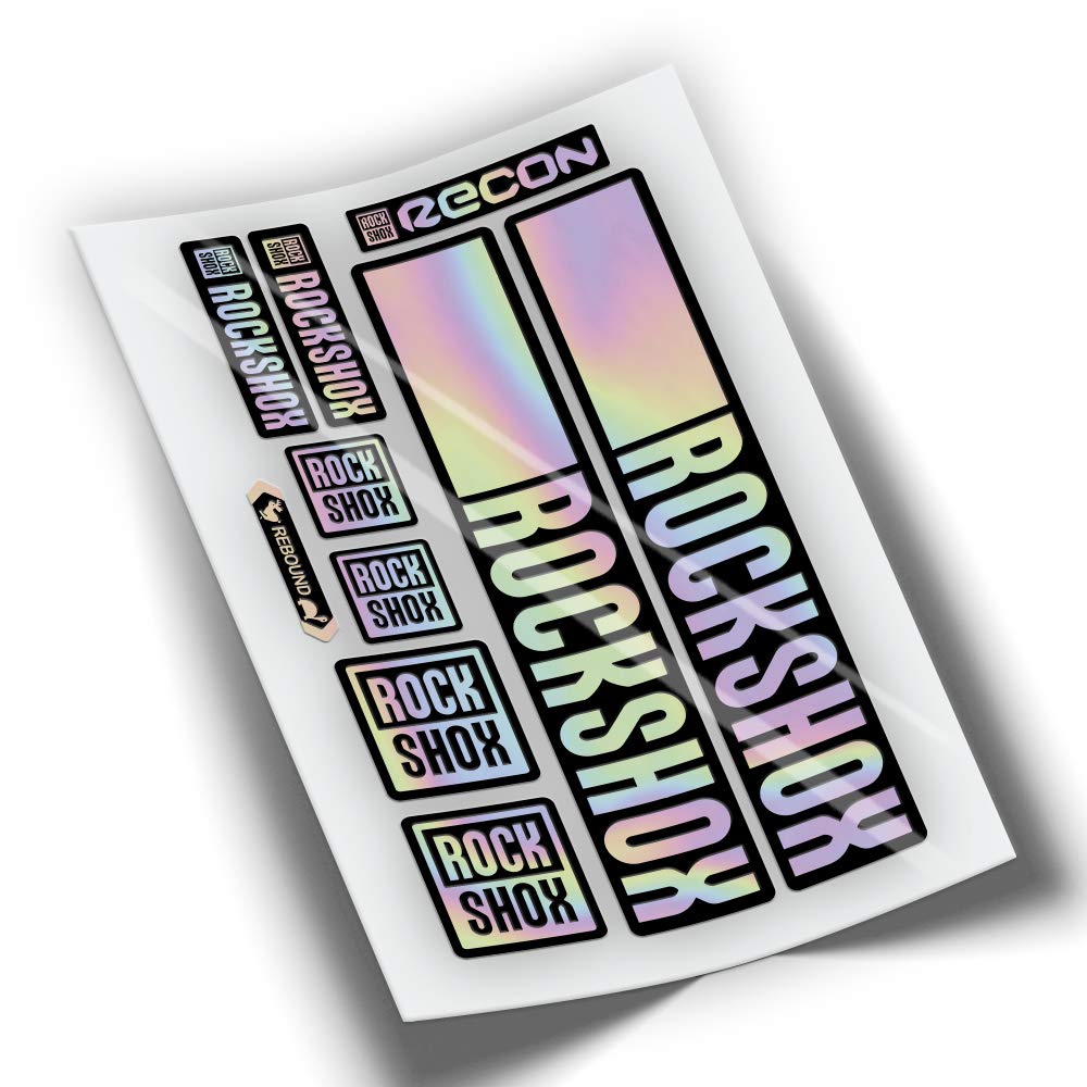 Ref: VP442 Aufkleber, kompatibel mit Rock-Shox RECON Gabel 2021-2025 MTB, Sticker, Aufkleber, Aufkle
