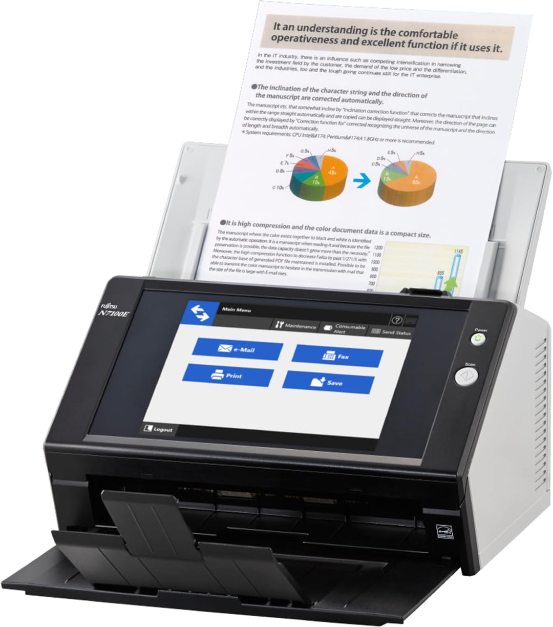Fujitsu N7100E Dokumentennetzwerk-Scanner, PA03706-B301