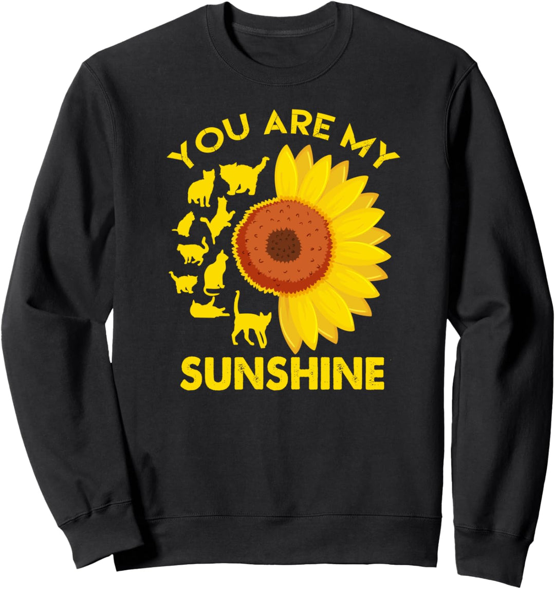 Katze-Shirt. DU BIST MEIN SONNENSCHEIN - Katzen Kätzchen Sweatshirt
