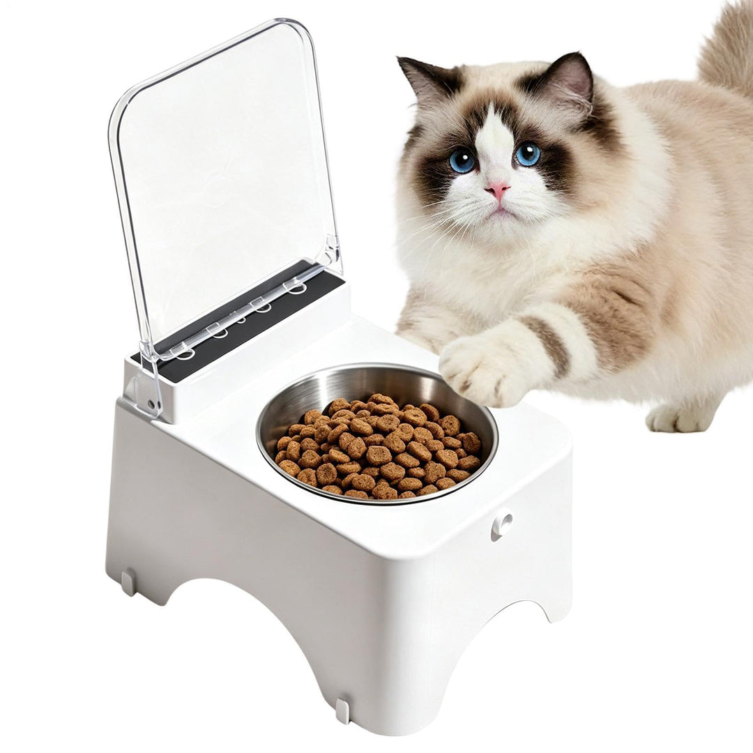 Katzennapf Smart Feeder Mit Infrarot Sensor Automatischer Deckel Katzen- Katzennapf,für Kätzchen Inn