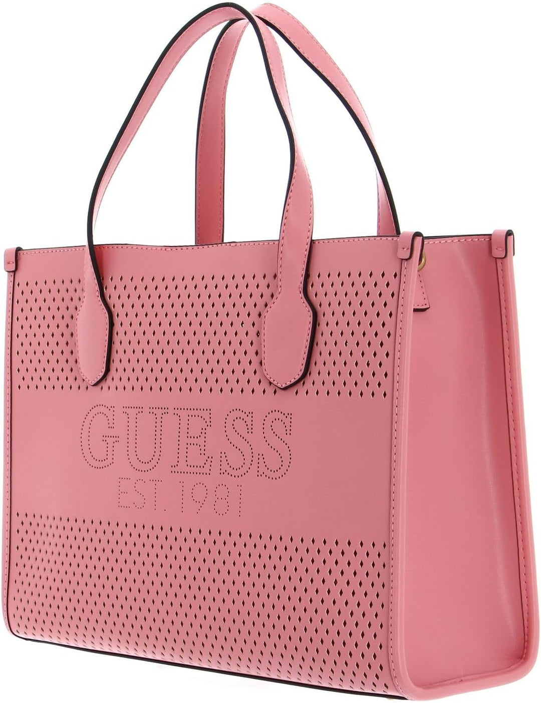 GUESS Damen Handtasche Katey Perf Pink