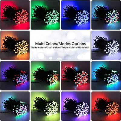 BrizLabs Weihnachtslichterkette Innen, 10M 100 LED USB Bunt Lichterkette Aussen Farbwechsel RGB Weih