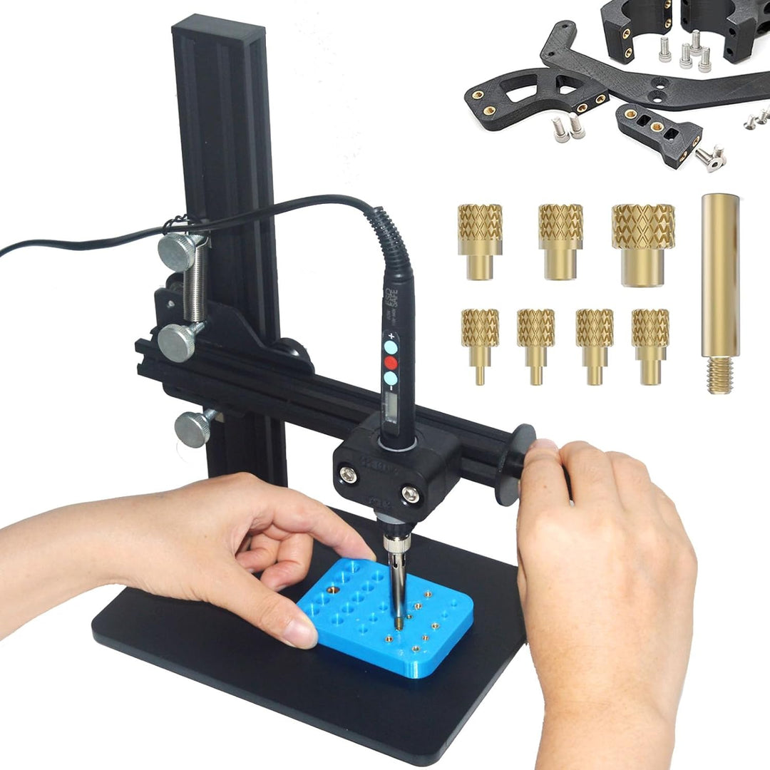 Heisspress Werkzeug mit Lötspitzen/Einschmelzhilfen Set-Lötkolbenspitzen für Gewindeeinsätze M2 / M2