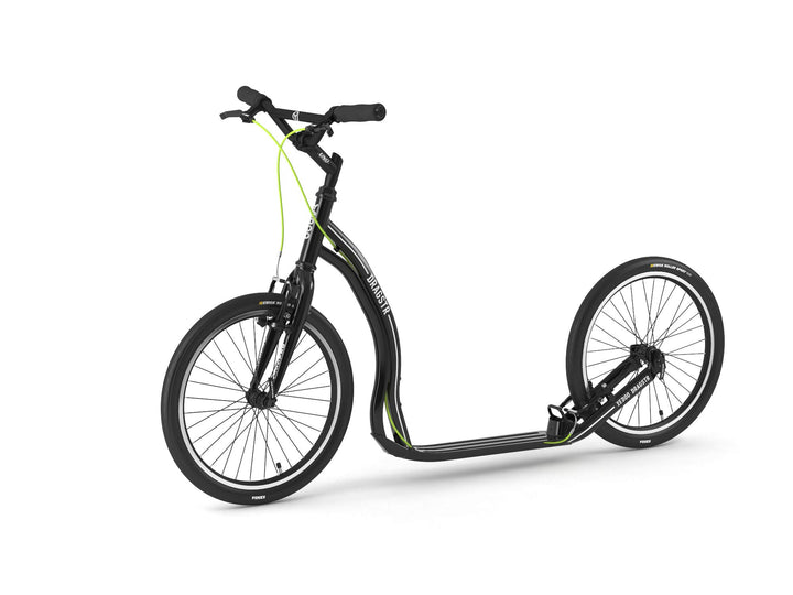 Yedoo Dragstr Tretroller - bis 150 kg, Kickscooter mit Luftreifen 20/20 - Roller Scooter für Erwachs