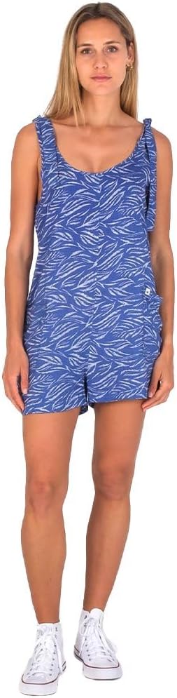 Hurley Damen Everyday Tie Romper Lässige Hose M Blue Coral, M Blue Coral