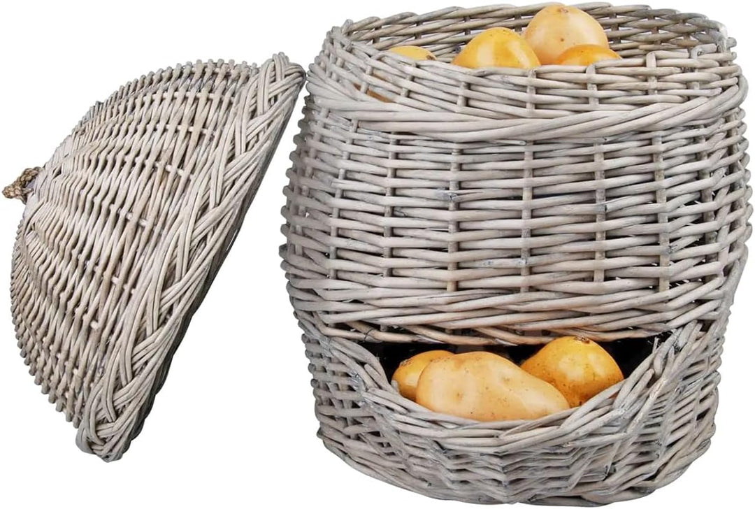 Esschert Design Kartoffelkorb, grau