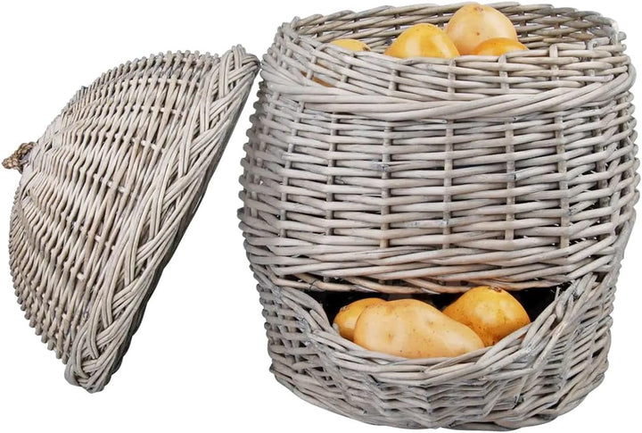 Esschert Design Kartoffelkorb, grau