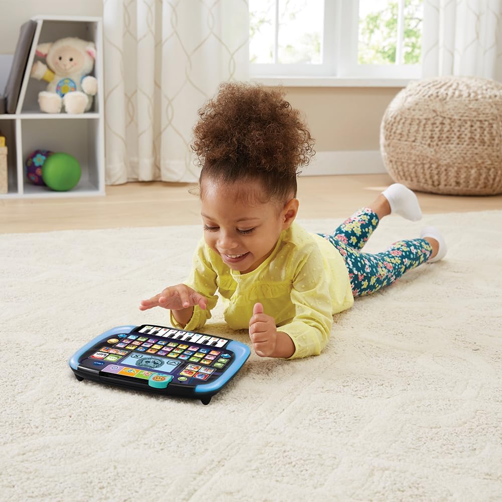 VTech Bit Smart Tablet, Lern-Tablet für Kinder mit Hintergrundbeleuchtung, ABC-Tastatur und 10 Klavi