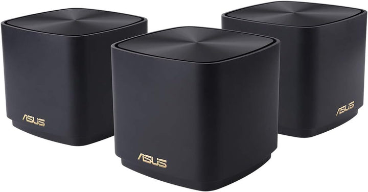 ASUS Ai Mesh AX-WLAN System ZenWiFi XD4 Schwarz (3in1 Mesh Zugangspunkte-Set, AX1800 WiFi 6, 2x Giga