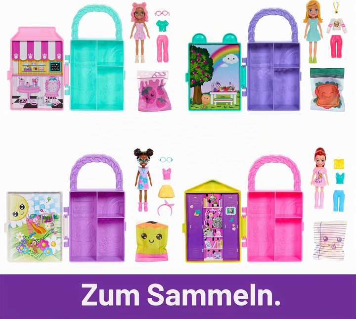 Polly Pocket Fashion Reveal Closet Spielset für Mädchen ab 4 Jahren