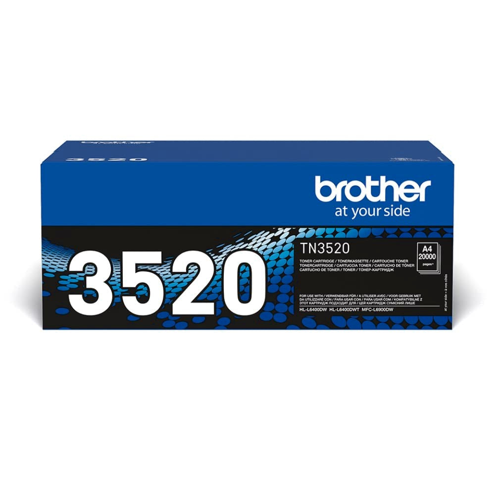 Brother Original Tonerkassette TN-3520 schwarz (für Brother HL-L6400DW, HL-L6400DWTT, MFC-L6900DW) O
