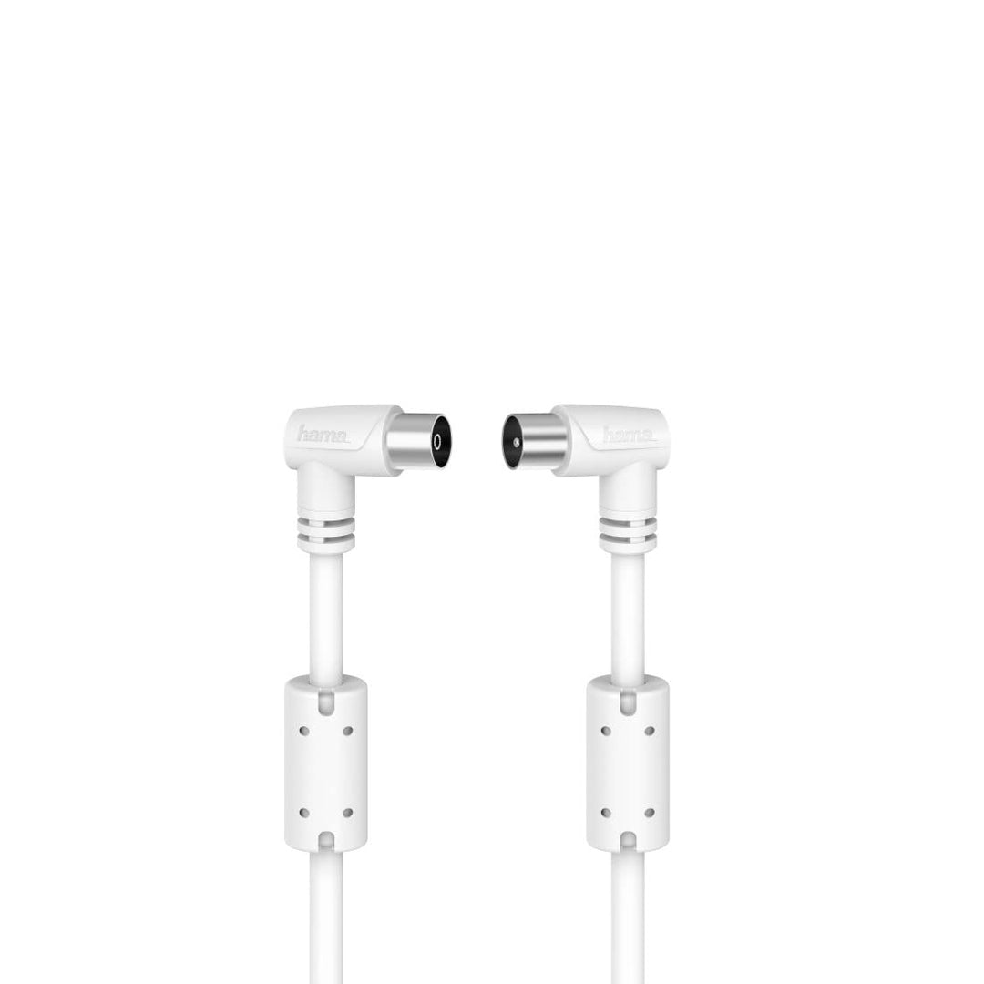 Hama Antennen-Kabel, Koax-Stecker - Koax-Kupplung, 90°, 3,0 m, 90 dB 3 metros, 3 metros