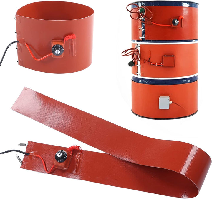Metallfassheizer für 200 Liter Ölfässern, 1000W Fasswärmer, 30-150℃, Elastische Feder, für Propantan