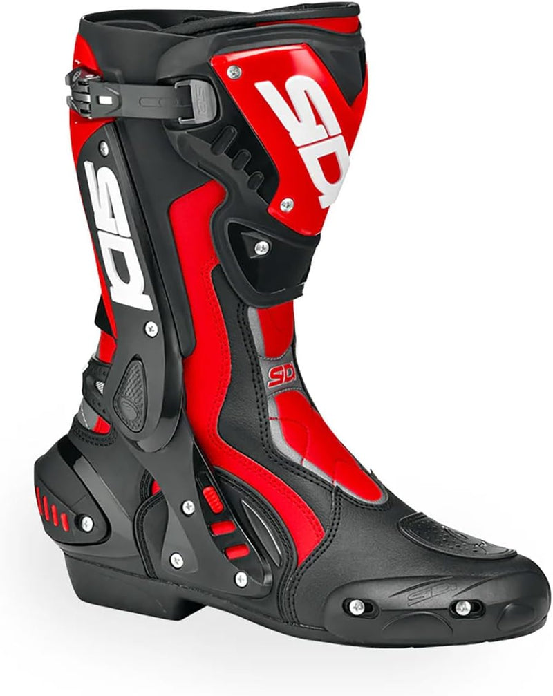 Sidi ST Motorradstiefel Schwarz Rot 40 EU, Schwarz Rot 40 EU
