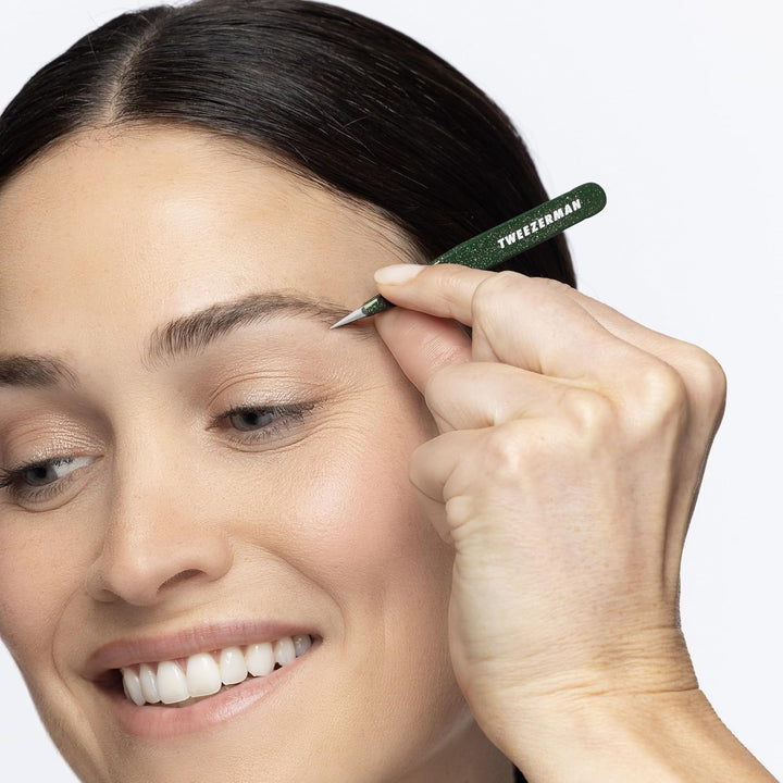 TWEEZERMAN Mini-Pinzetten-Set (Augenbrauen-Pinzette für Frauen und Männer), Enchanted Garden Verzaub
