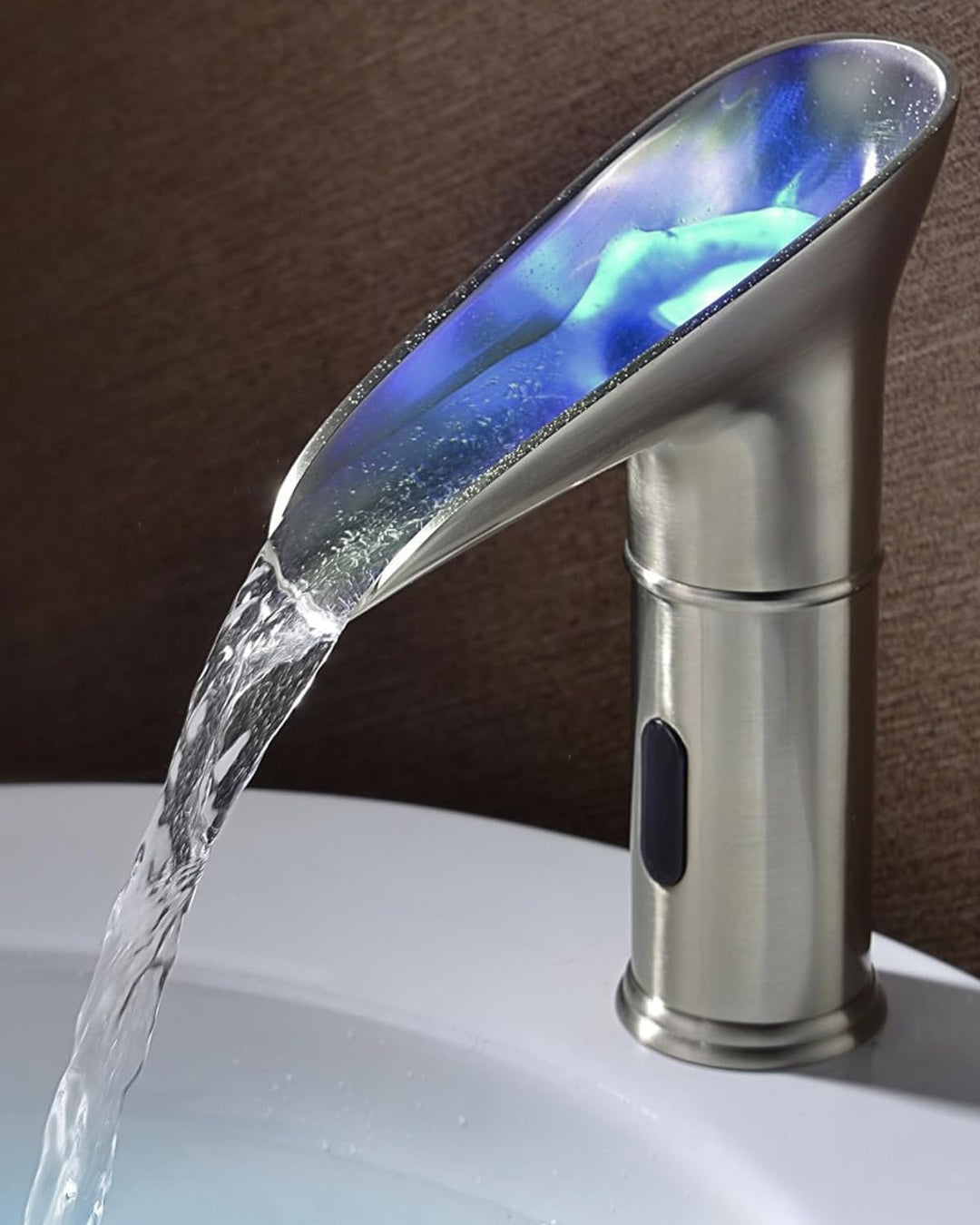 Gangang Led Kalt- Und Heiss-automatischer Sensor Wasserhahn Berührungslos Wasserhahn Dc 3 Farben Was