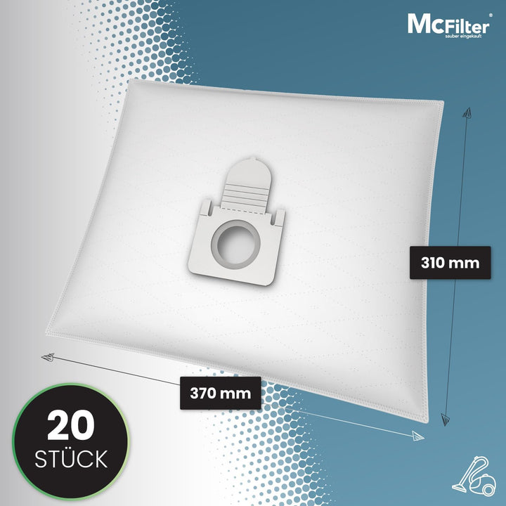 McFilter | SPARSET 20 Staubsaugerbeutel + Filterset geeignet für Thomas Pet &amp; Family Aqua+, XT, XS,