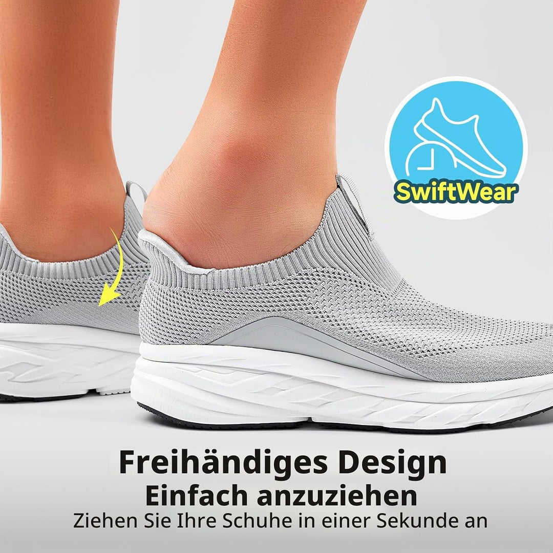 Sosenfer Slip On Sneaker Herren Ohne Schnürsenkel Schuhe Sportschuhe Laufschuhe Leichte Atmungsaktiv