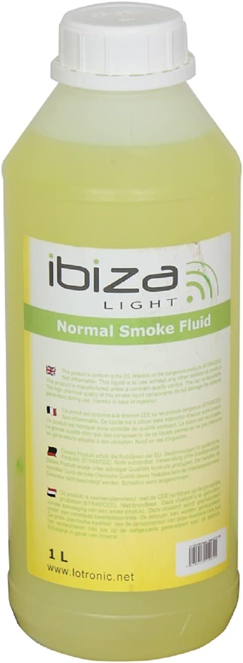 Ibiza HAZE1L Flüssigkeit für Nebelmaschinen, Schwarz