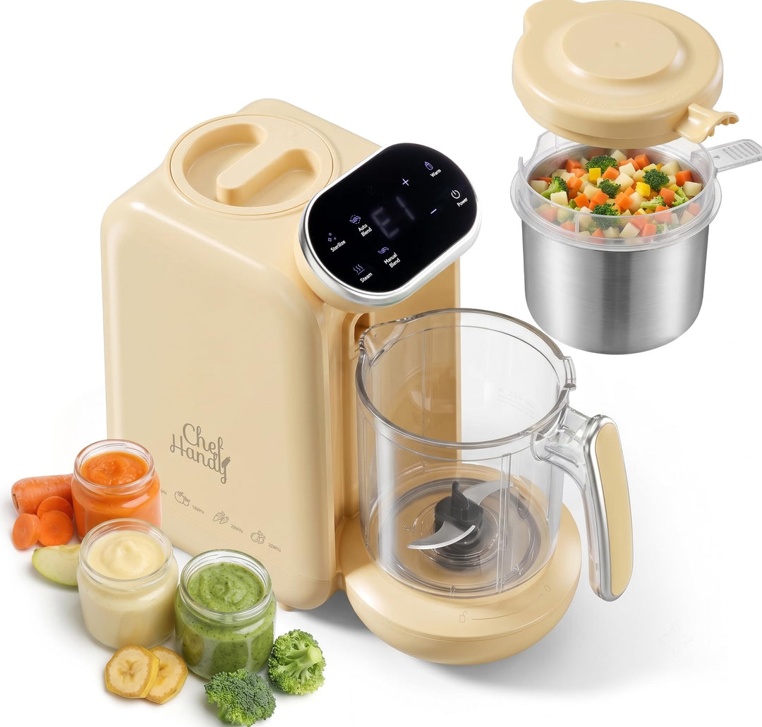 Chefhandy Babynahrungszubereiter 5-in-1 Babynahrungsprozessor,Babynahrungszubereiter,Babybrei Zubere