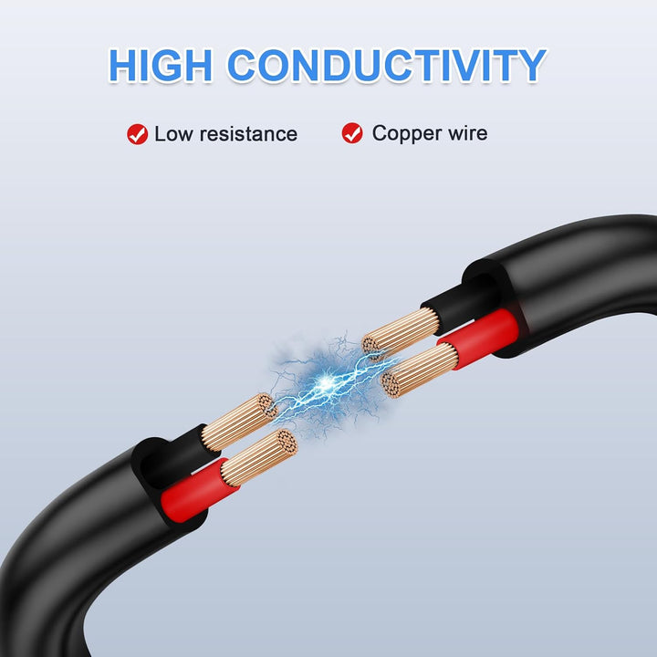 KFZ Kabel 2x1,0mm² 50m Kupfer Flach Flexibel Universal | Reines Weichkupfer, dicke PVC-Isolierung, C
