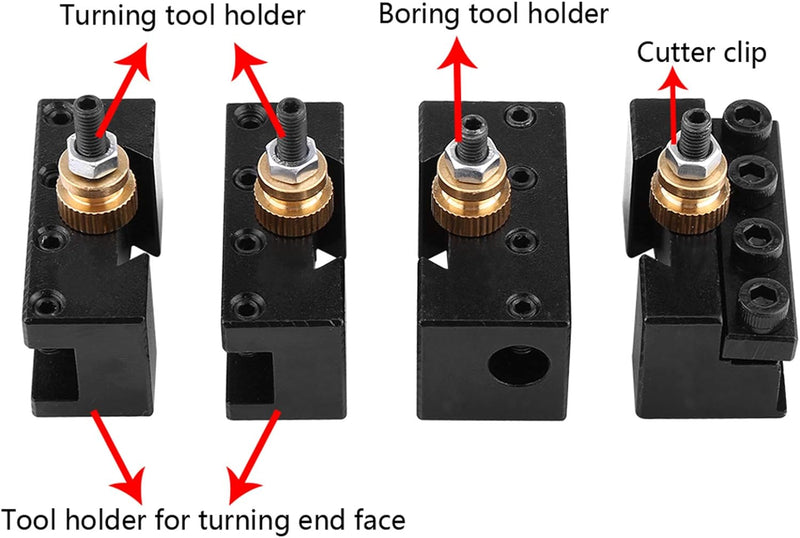 Drehmaschine Werkzeughalter, Schnellwechselhalter Drehbank Schnellwechsel Stahlhalter Drehmaschine W