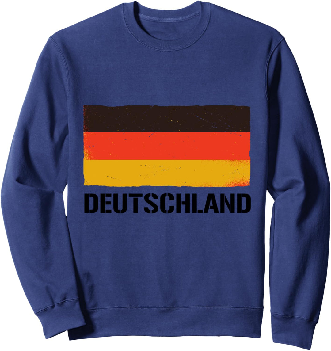 Deutschland Flagge Herkunft Heimat Stolz Fussball Sweatshirt