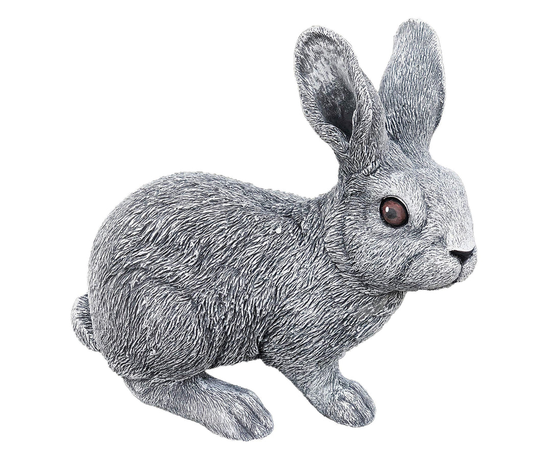 stoneandstyle Steinfigur grosser Feldhase Hase, Frost- und wetterfest bis -30°C, massiver Steinguss