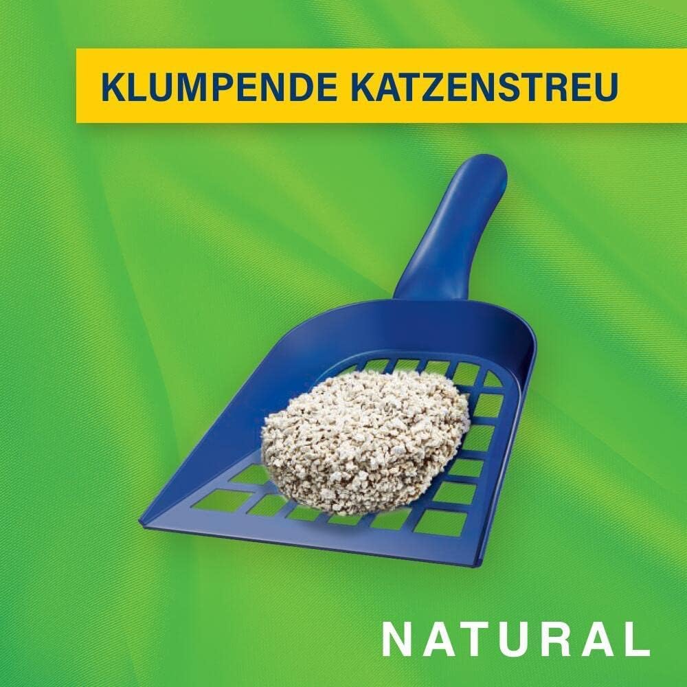 Catsan Natural Kompostierbare Klumpstreu für Katzen, 20 Liter (1 Beutel) – Katzenstreu 100 Prozent B